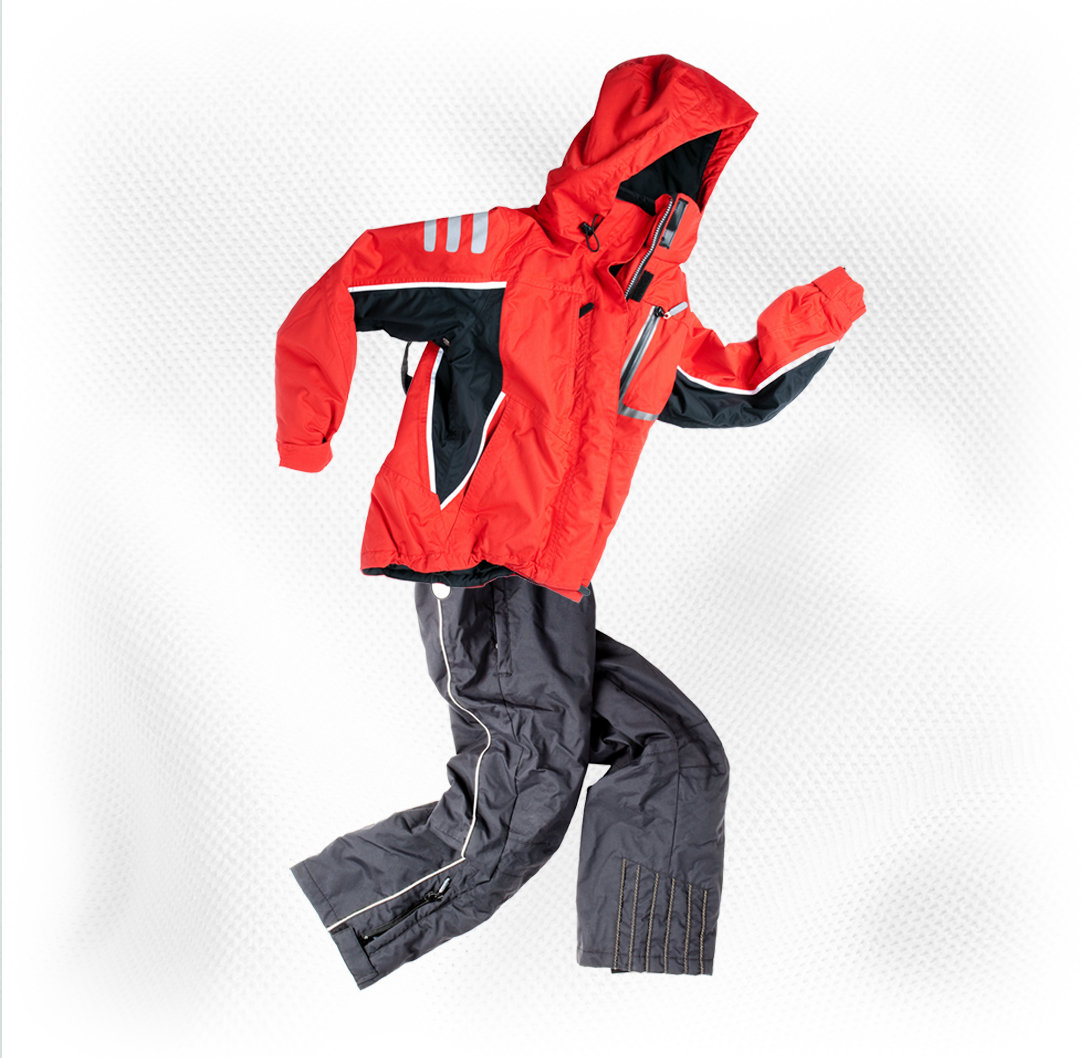 Pair of blue winter gloves with black palm patches and adjustable wrist straps, ideal for kids ski lessons. Mt. Rose Ski Tahoe